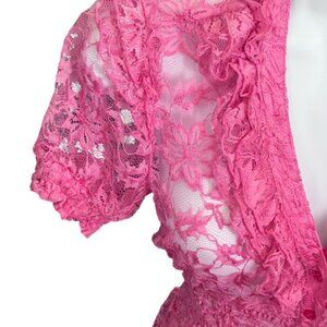 NWOT POETRY Clothing Ruffle Lace Top